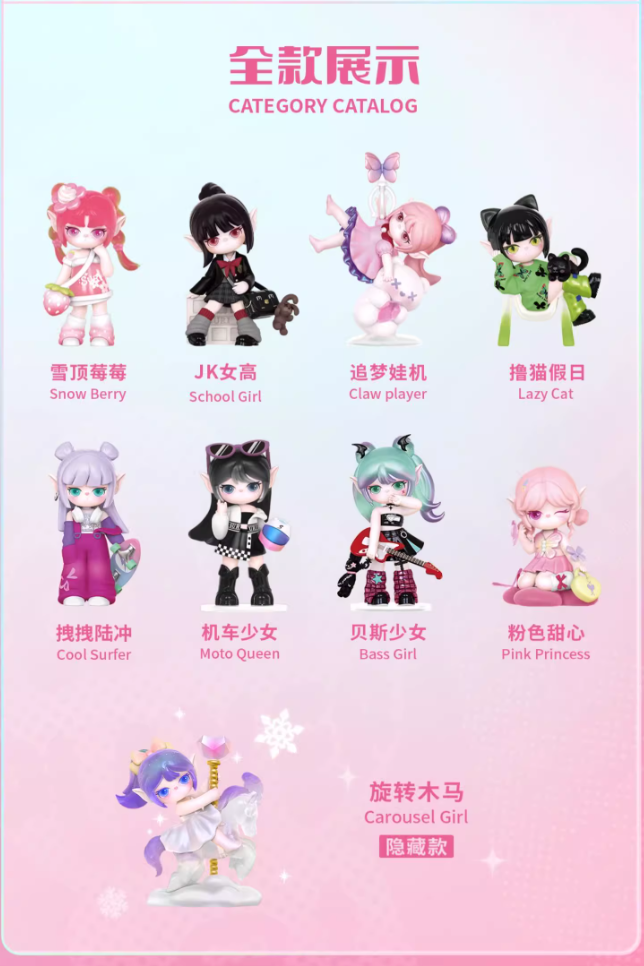 SURI Suri light Asia girl series blind box hand puppet ornament female birthday gift