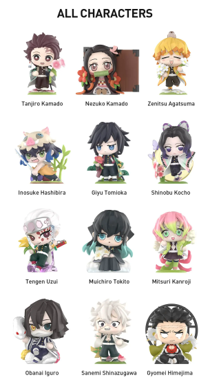 Demon Slayer 鬼滅の刃 Kimetsu no Yaiba Birth Flower Series